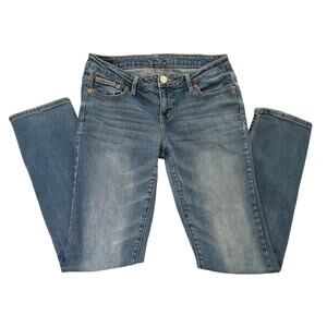 Aeropostale Skinny Jeans Size 6 Short Straight Leg Low Rise Medium-Wash 5 Pocket